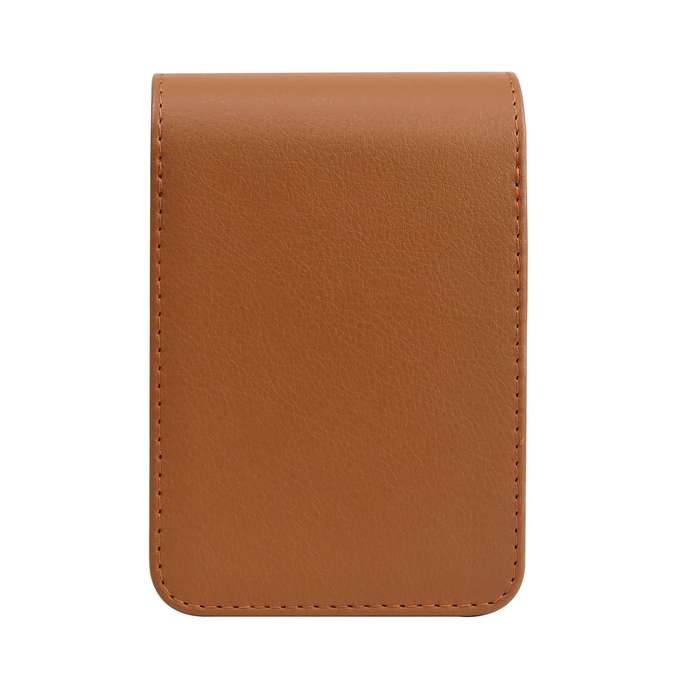 Vertical Full Body Camera PU Leather Case Bag with Strap for FUJIFILM instax mini Evo (Brown)
