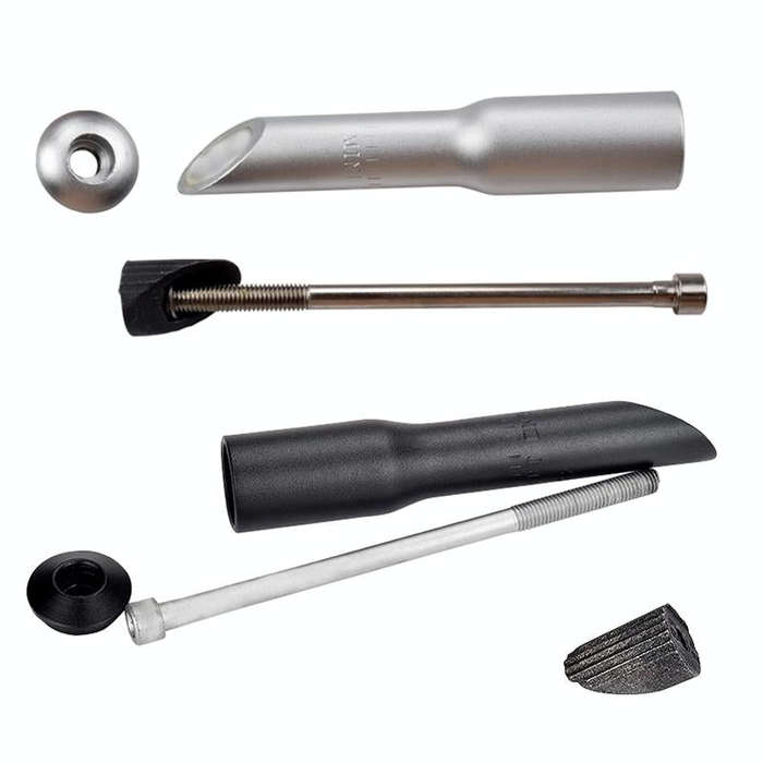 FMFXTR Road Bike Front Fork Stem Modified Height Increaser Handlebar Core Riser( 22.2mm Silver)