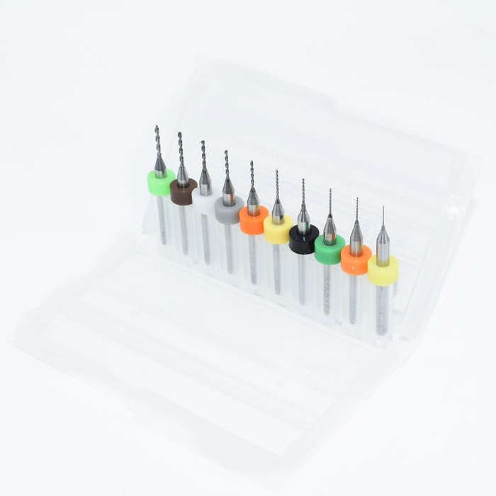 10pcs 0.3mm to 1.2mm PCB mini drill Bit tungsten steel carbide for print circuit board cnc drill ...