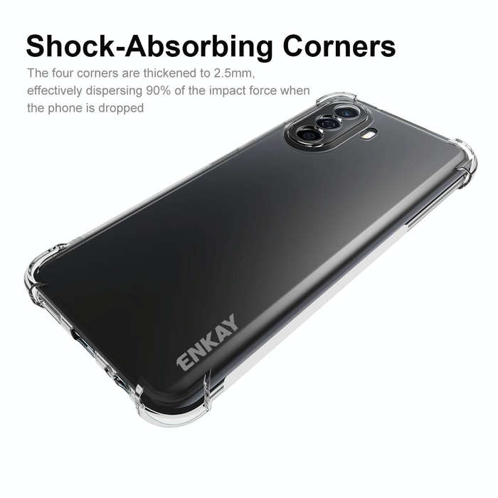 For Huawei Enjoy 50 4G / Nova Y70 Plus 4G Global ENKAY Clear TPU Shockproof Phone Case