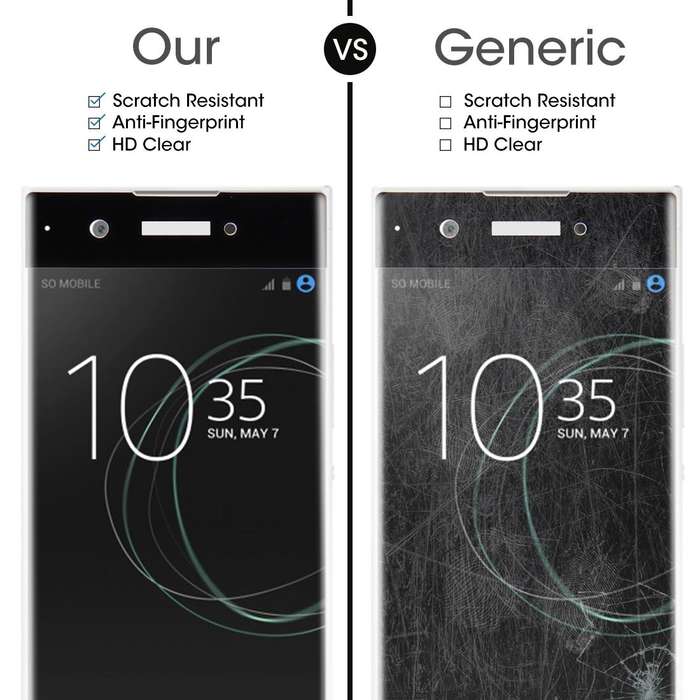 For Sony Xperia XA1 0.33mm 9H Surface Hardness 3D Curved Full Screen Tempered Glass Screen Protec...