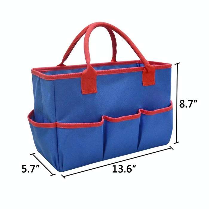 Teacher Stationery Storage Bag Gardening And Pruning Tool Bag(Plum Red)