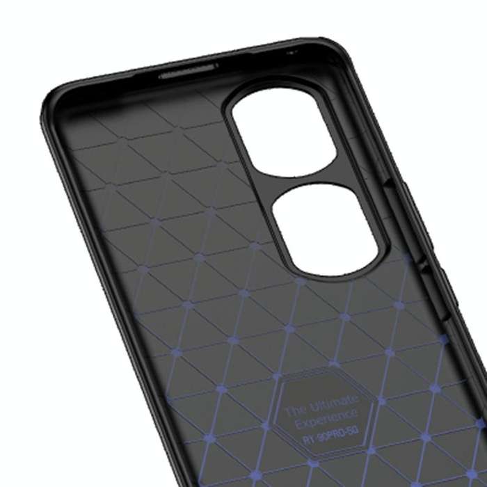 For Honor 90 Pro Litchi Texture Shockproof TPU Phone Case(Black)
