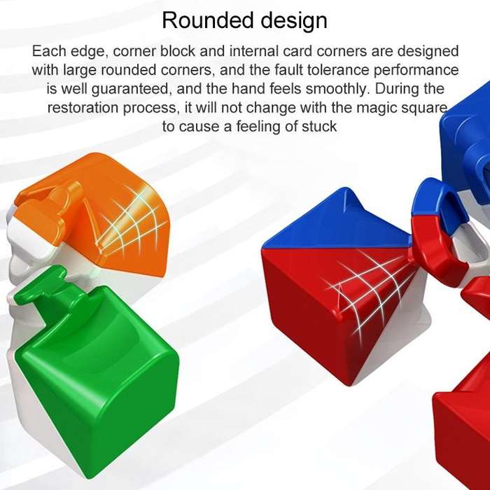 Moyu Meilong Magnetic Speed Magic Cube Two Layers Cube Puzzle Toys