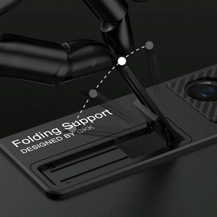 For Samsung Galaxy S21 Ultra 5G GKK Ultra-thin Shockproof Phone Case with Holder & Pen Slots & St...