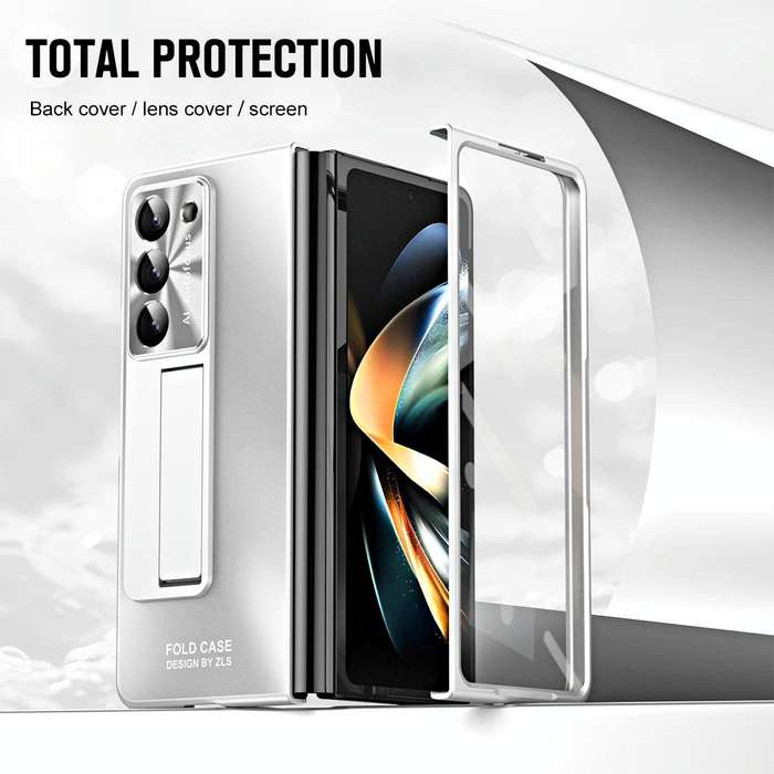 For Samsung Galaxy Z Fold5 5G Integrated AG Matte Folding Phone Case(Silver)