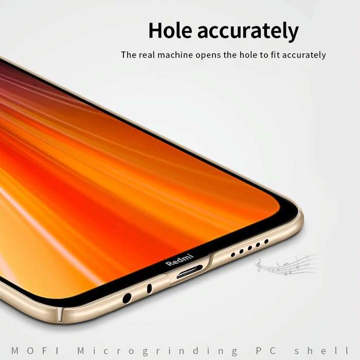 For Xiaomi RedMi Note8 MOFI Frosted PC Ultra-thin Hard Case(Black)