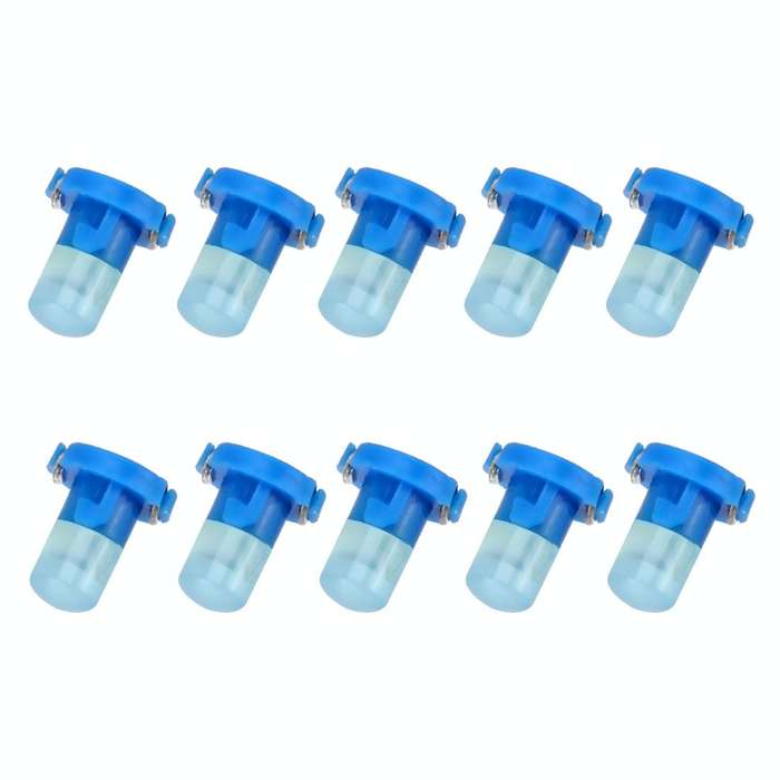10 PCS 2W T3 Wedge Instrument Panel LED Light Dashboard Gauge Cluster Indicator Lamp Bulb(Blue Li...