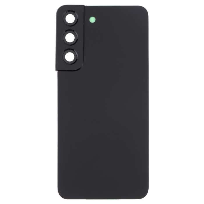 For Samsung Galaxy S22 5G SM-S901B Battery Back Cover with Camera Lens Cover (Black)