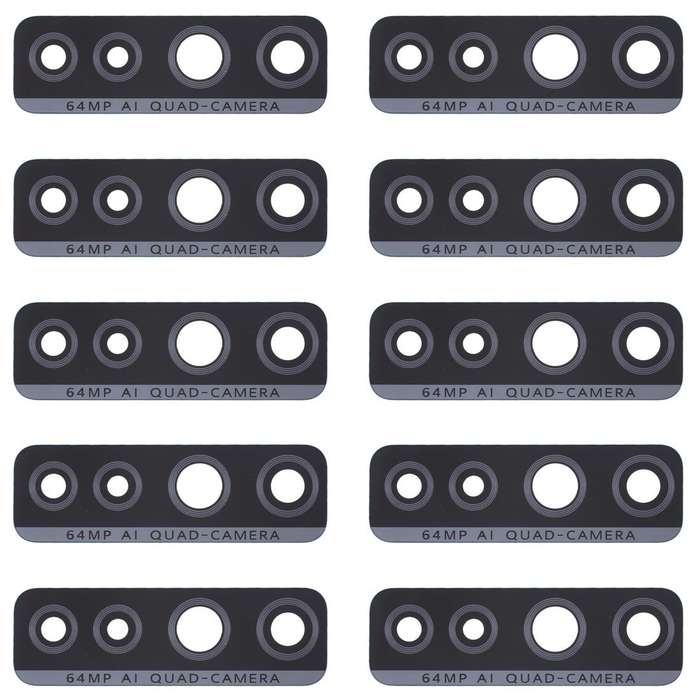 For Huawei P40 Lite 5G / Nova 7 SE 10pcs Back Camera Lens