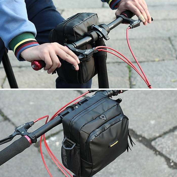Rhinowalk Bicycle Front Bag Waterproof Handlebar Bag Folding Bike Front Bag Large Capacity Riding...