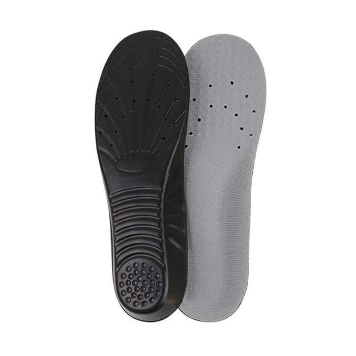 Shock Absorption Thickening Slow Rebound Soft and Comfortable Wicking Insole, Size:L(Black Backgr...