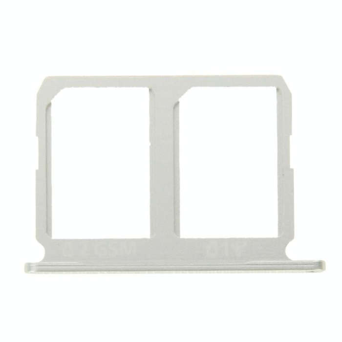 For Galaxy S6 2 SIM Card Tray (Silver)
