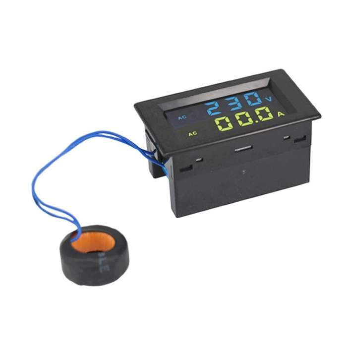 D85-2042A 110V 220V 380V 100A Digital AC Voltmeter Ammeter Current Amps Volt Meter LCD Panel Moni...