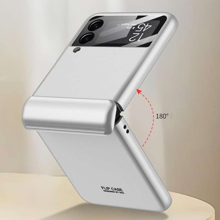 For Samsung Galaxy Z Flip3 5G GKK Magnetic Hinge Full Coverage Phone Case(Black)