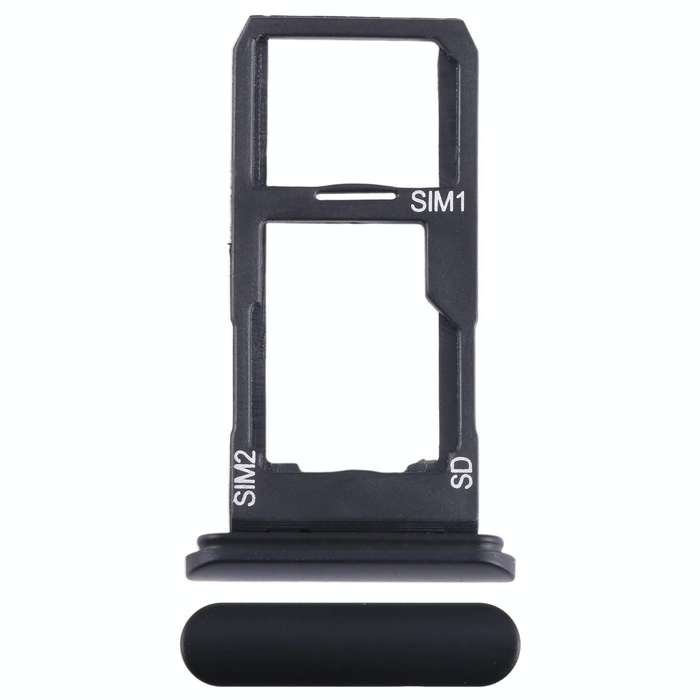 For Sony Xperia 10 II Original SIM + SIM / Micro SD Card Tray (Black)