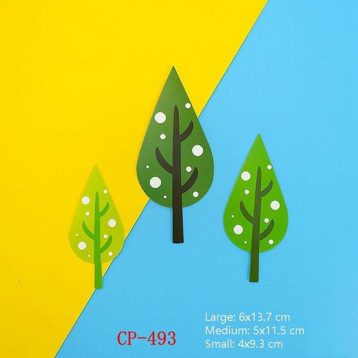 30 Bags Forest Tree Cake Insert Card Flag Insert Baking Decoration Birthday Cake Card Insert Cake...