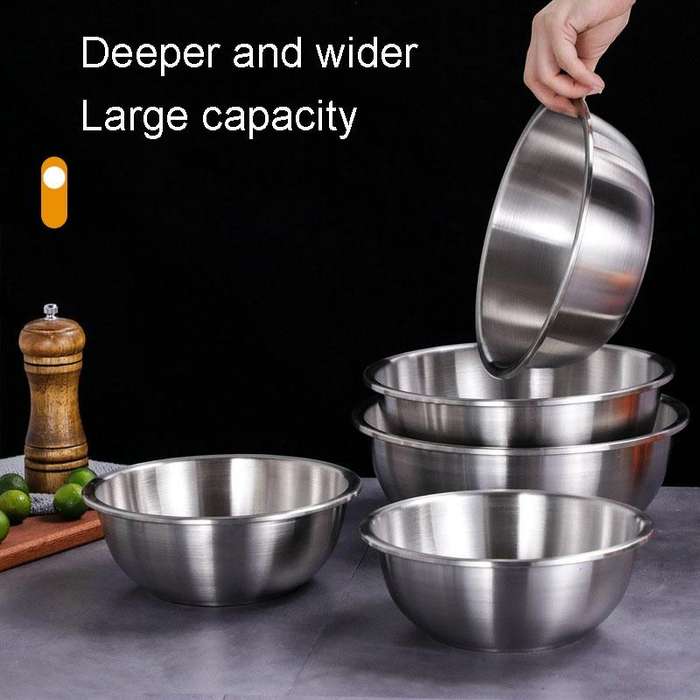 14cm 304 Stainless Steel Basin Home Multifunctional Soup Bow