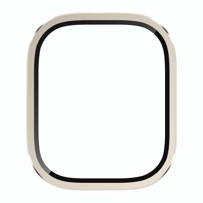 For Apple Watch Ultra 49mm Aluminum Alloy Frame Integrated Tempered Film(Original Color)