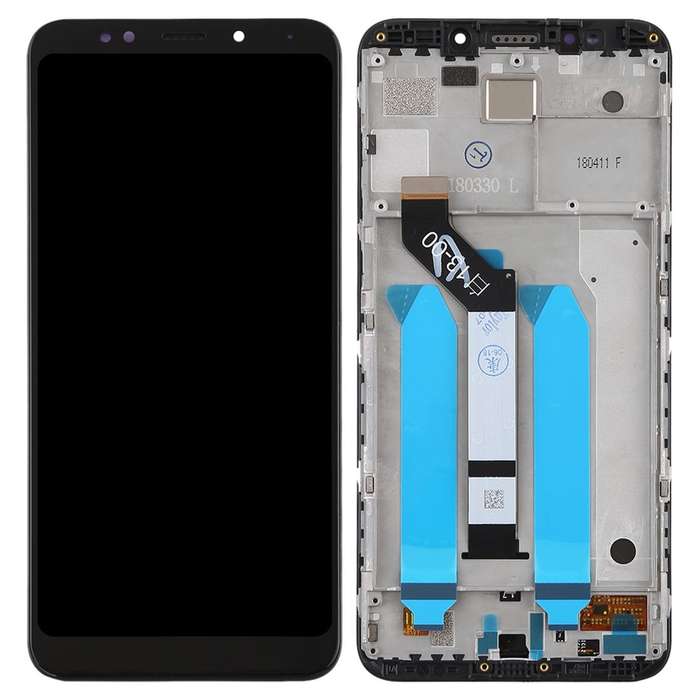 TFT LCD Screen for Xiaomi Redmi 5 Plus Digitizer Full Assembly with Frame(Black)