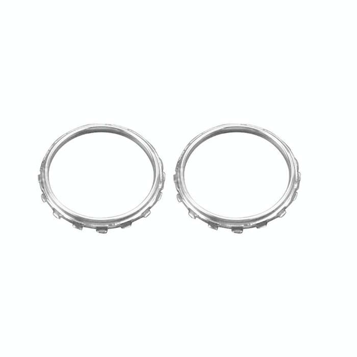 For Xbox One Elite 1pair 3D Replacement Ring Handle Accessories, Color: Silver Plating