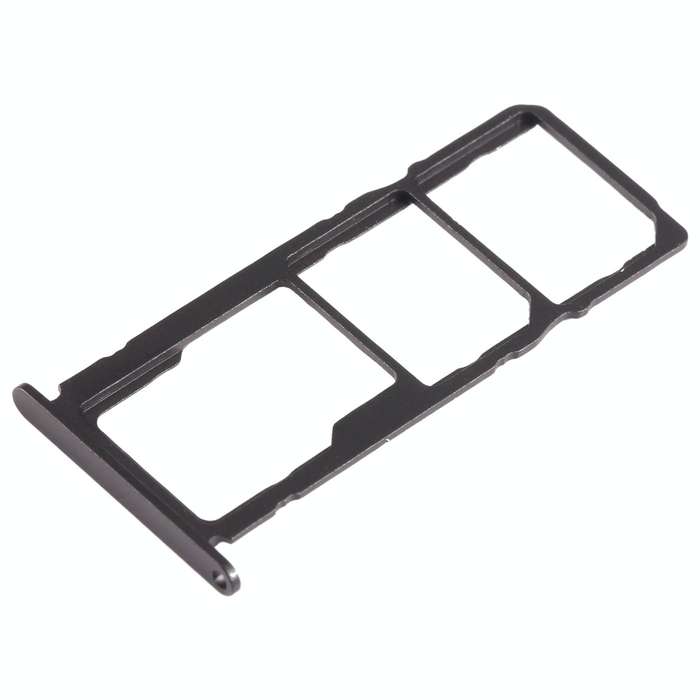 For Nokia 2.4 Original SIM + SIM / Micro SD Card Tray (Black)