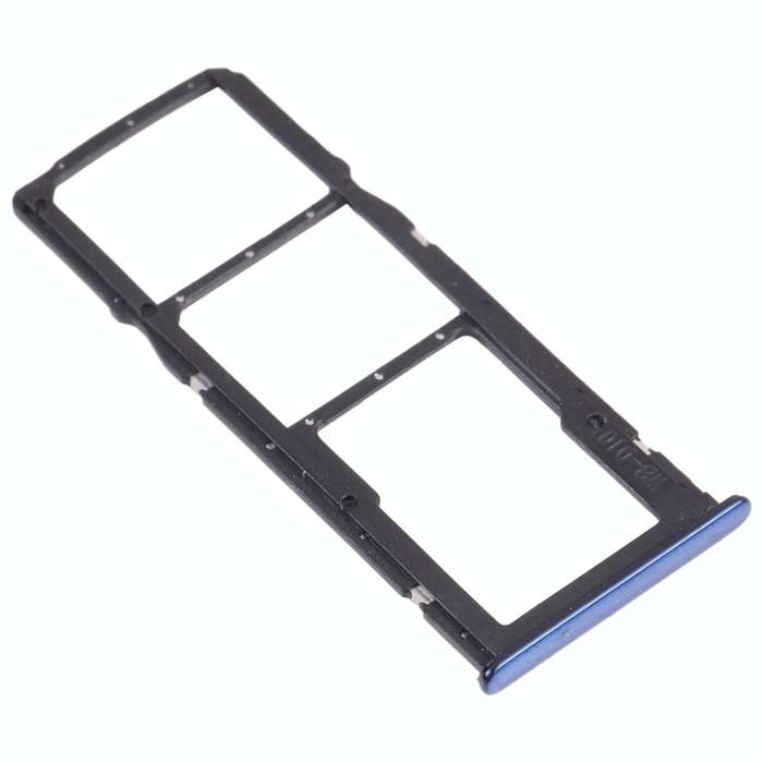 SIM Card Tray + SIM Card Tray + Micro SD Card Tray for Huawei Y7 Pro 2018 (Blue)