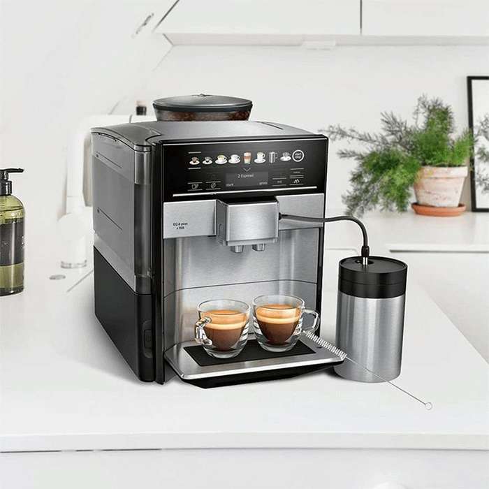 For Bosch VeroAroma / Siemens EQ.6 Series Coffee Machine Milk Pipe and Cleaning Brush Set(Dark Gray)