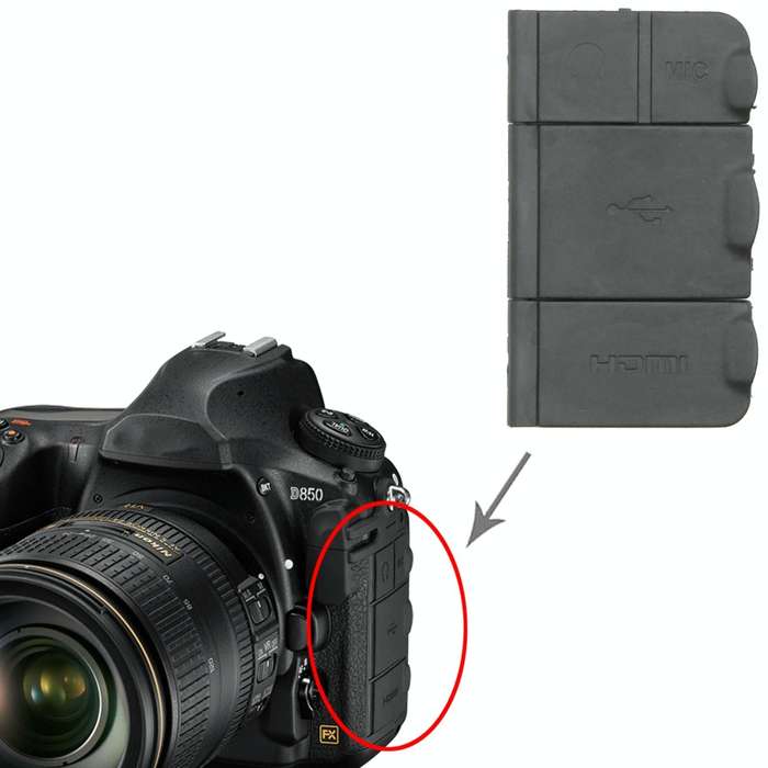 For Nikon D850 OEM USB Cover Cap
