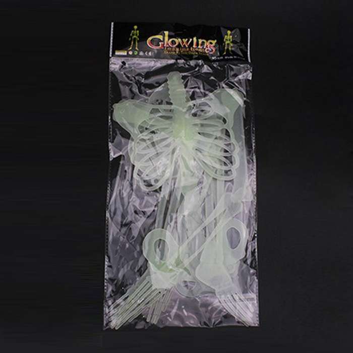 Luminous Skeleton Halloween Activity Props Bar Haunted House Decoration Supplies Fluorescent Skel...