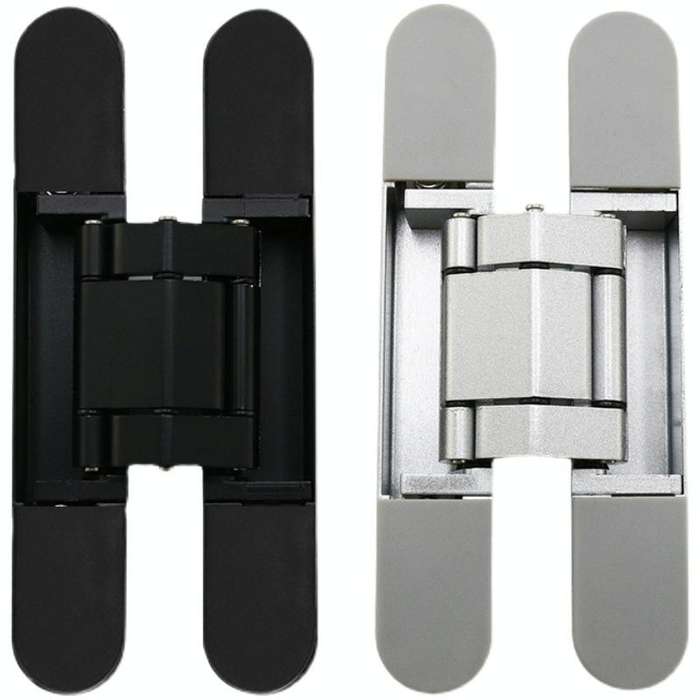 Three-Dimensional Adjustable Cross Hinge Folding Door Concealed Hinge, Specification: No. 4 Sand ...