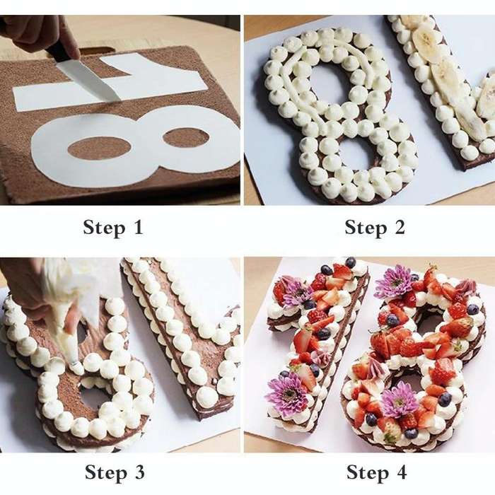 2 PCS Numbers Cake Mold Cake Decorating Tools(6#58154)