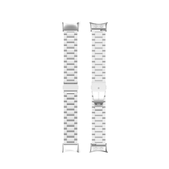For Garmin Forerunner 45 / 45S / Swim 2 Universal Three Beads Stainless Steel Watch Band(Silver)