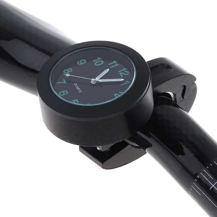 Motorcycle Bike Modified Handlebar Clock Watch(Black)