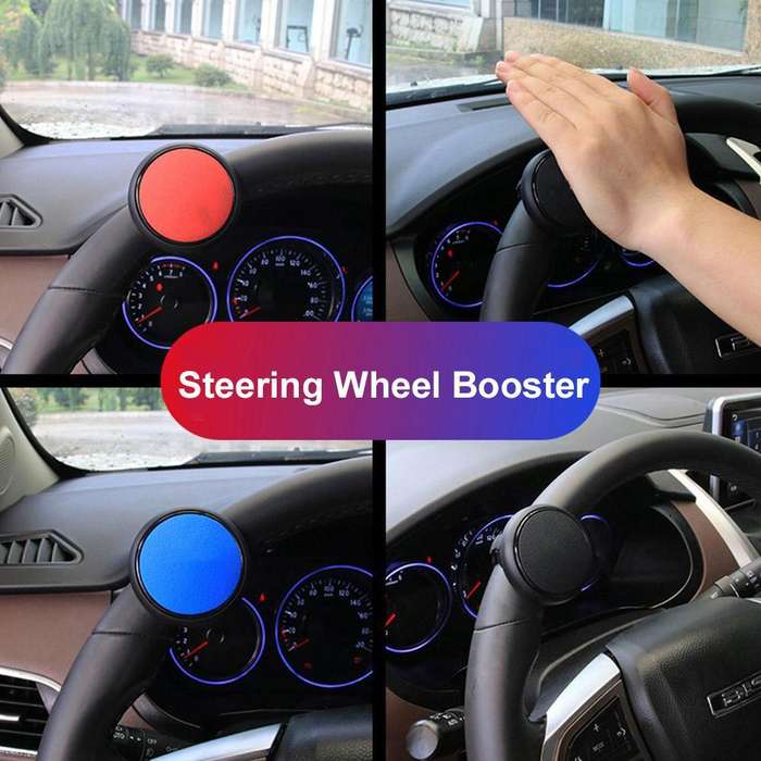 Creative Car Steering Wheel Auxiliary Booster (Blue)