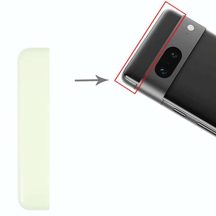 Original Front Upper Top Back Cover for Google Pixel 7 (Yellow)