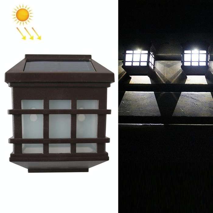 5180113 Solar Outdoor Waterproof Panes Wall Light(White Light)