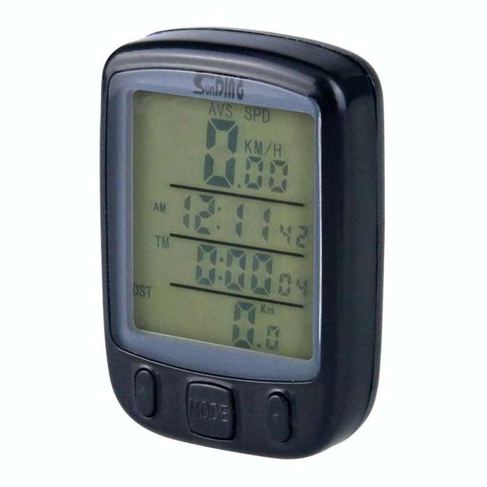 SUNDING 563C Bike Bicycle Waterproof Wireless LCD Screen Luminous Mileage Speedometer Odometer, C...