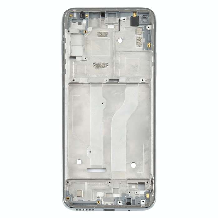Front Housing LCD Frame Bezel Plate for Motorola Moto G Fast (Silver)