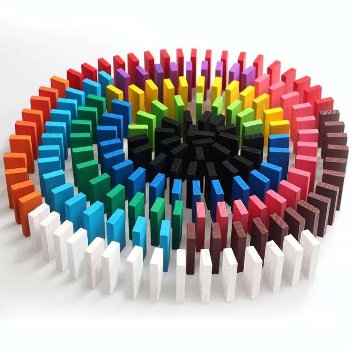 10 Colors 120 PCS / Set Building Blocks Competition Puzzle Early Education Wooden Toys for Childr...