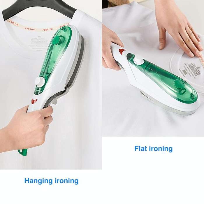 Handheld Garment Steamer Brush Portable Clothes Steam Iron, AU Plug 220V(Blue)