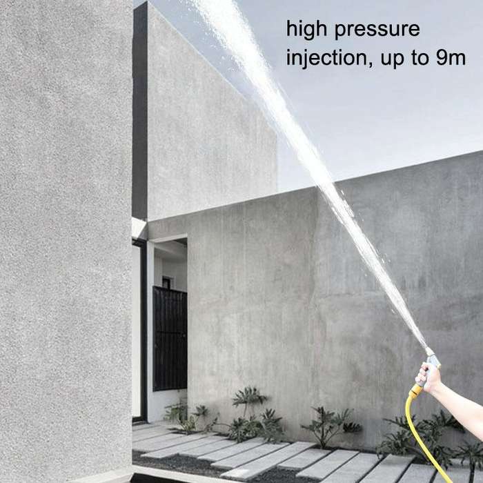High Pressure Household Car Washer Telescopic Cleaning Spray, Style: H1 Short+3 Connectors+15m Tube