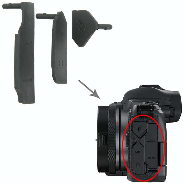 For Canon EOS R OEM USB Cover Cap