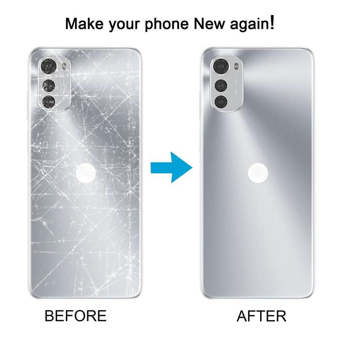 For Motorola Moto E32 Original Battery Back Cover(Grey)