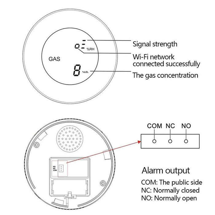 PA-210W WiFi + Tuya Gas Alarm