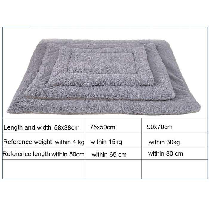 Double Sided Pet Mat Four Seasons Warm Dog Blanket,Size: M(Short Plush Pink)