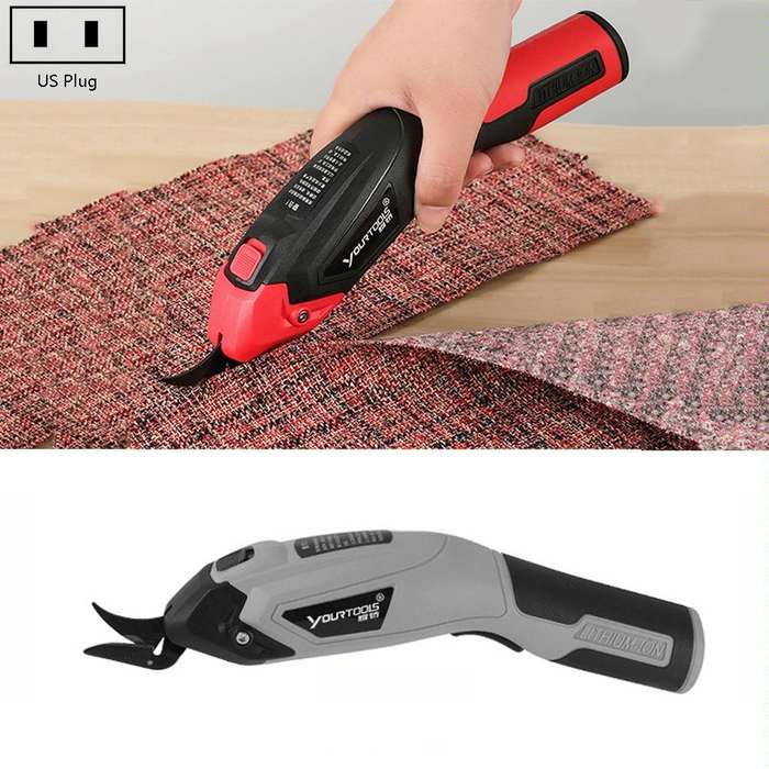 YOURTOOLS Y4005 12W Tungsten Steel Electric Scissors Clothing Leather Carpet Trimming Scissors, U...