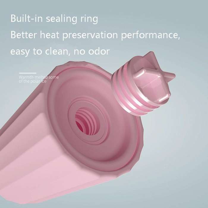 Elk Silicone Hot Water Bottle Hand Warmer Microwave Heating Warm Belly Water Injection Bag with P...
