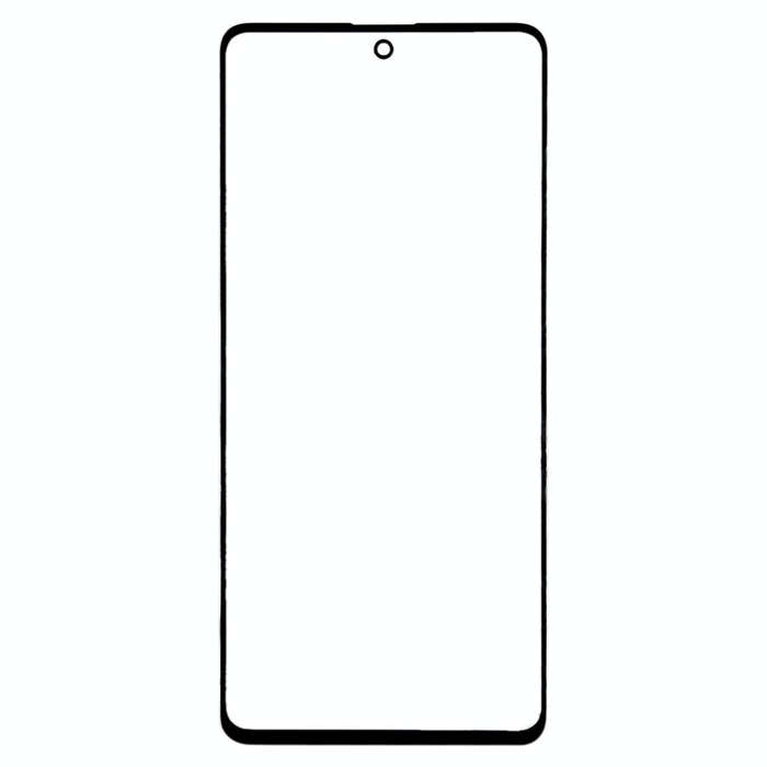 For Samsung Galaxy A71 Front Screen Outer Glass Lens (Black)