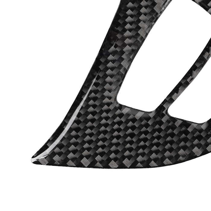 3 in 1 Car Carbon Fiber Solid Color Steering Wheel Button Decorative Sticker for BMW E70 2008-201...